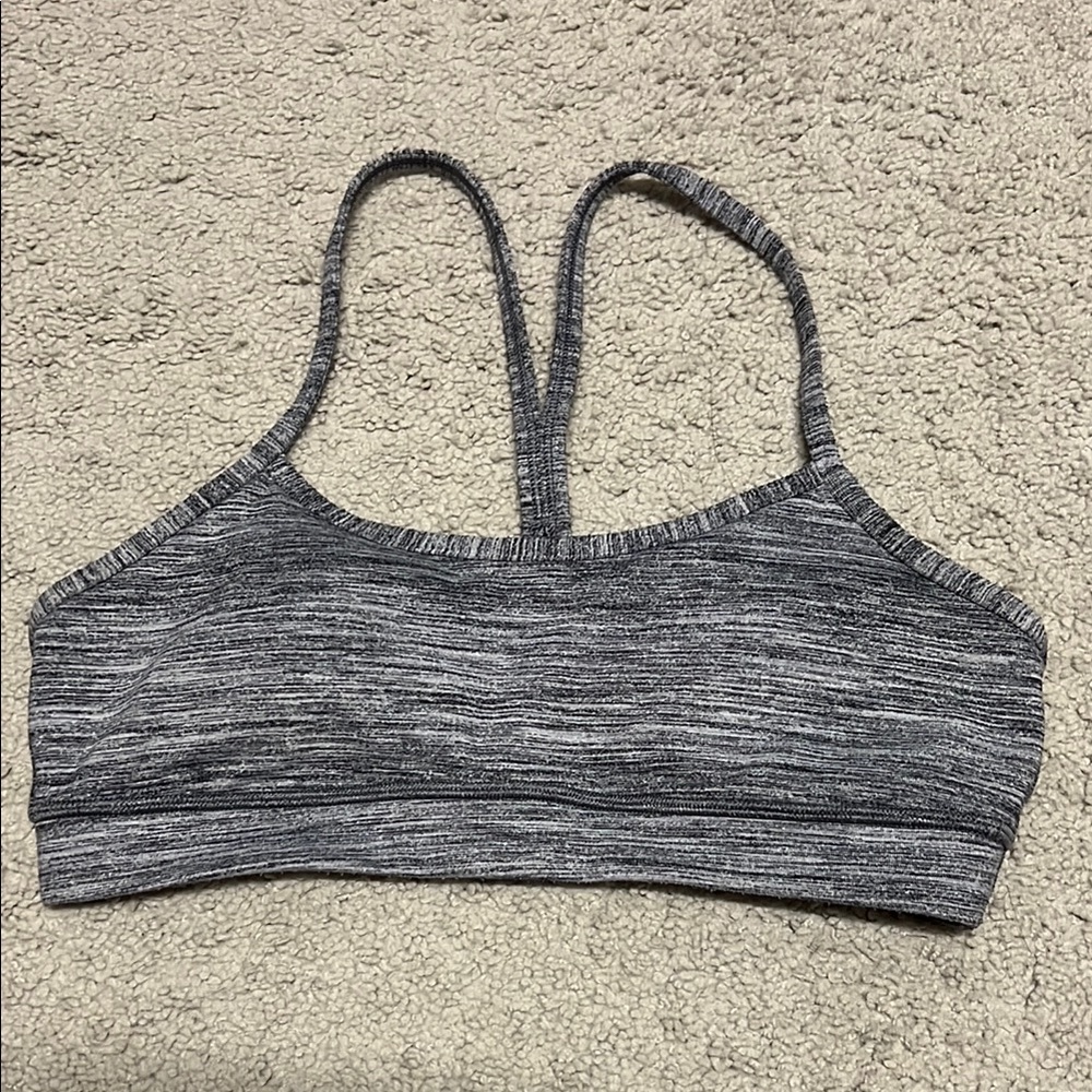 Lululemon Athletica Gray Sports Bra with Racerback